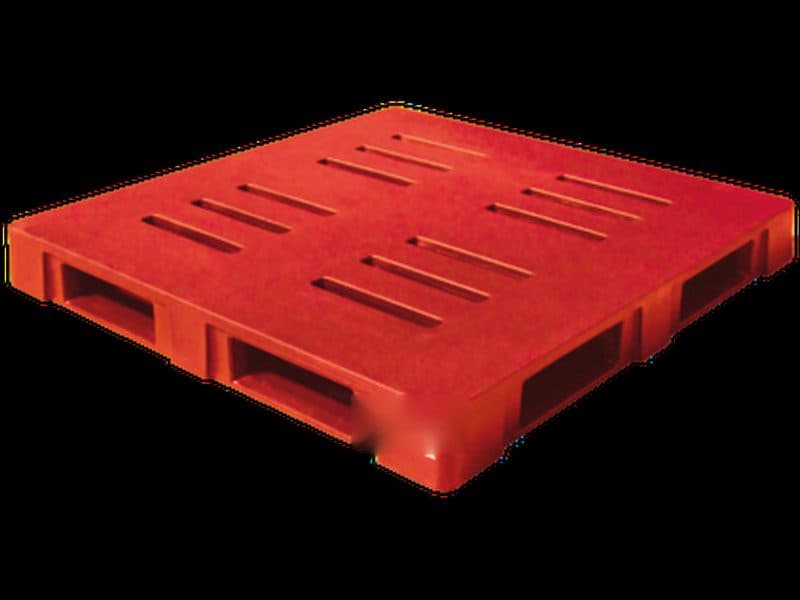 Pallet plástico Modelo C — Cubierta Abierta Cuadrada · 1200×1200×160 mm