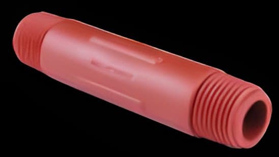 PP threaded 10 cm nipple