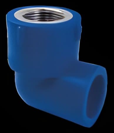 Blue PP-R 90° female elbow