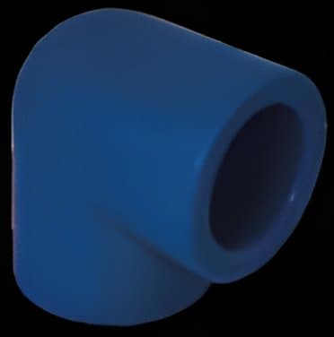 Blue PP-R 90° elbow
