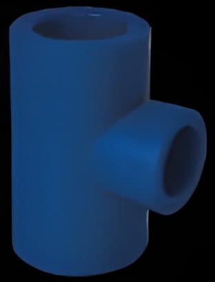 Blue PP-R reducing tee
