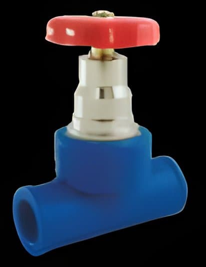 Blue PP-R stop valve