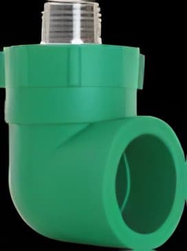 90° elbow and tee, male thread