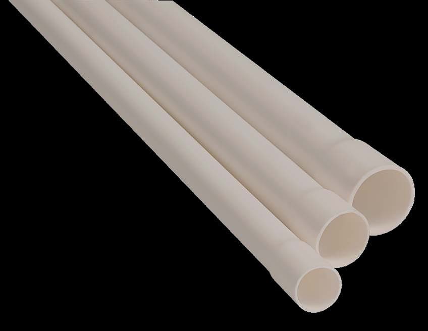 Tramos de electroducto PVC RIVAL tipo pesado color beige con extremo campana — distribuidor oficial RIVAL, Voltiera