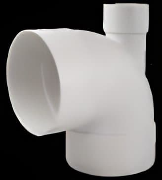 90° elbow with vent branch