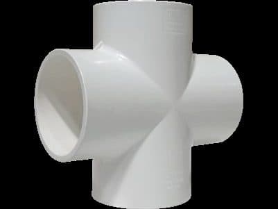 PVC SCH 40 fitting: Cross