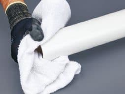 PVC SCH 40 installation step: 3 · Clean the surfaces