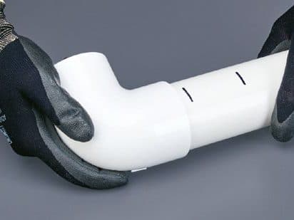 PVC SCH 40 installation step: 5 · Dry-fit the joint