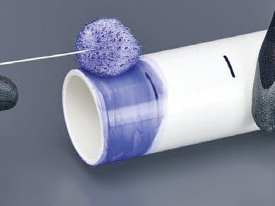 PVC SCH 40 installation step: 7 · Apply solvent cement