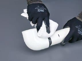 PVC SCH 40 installation step: 11 · Wipe off the excess